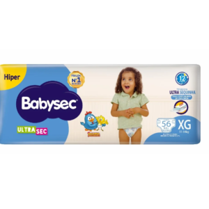 Fralda Babysec UltraSec XG 56 Unidades